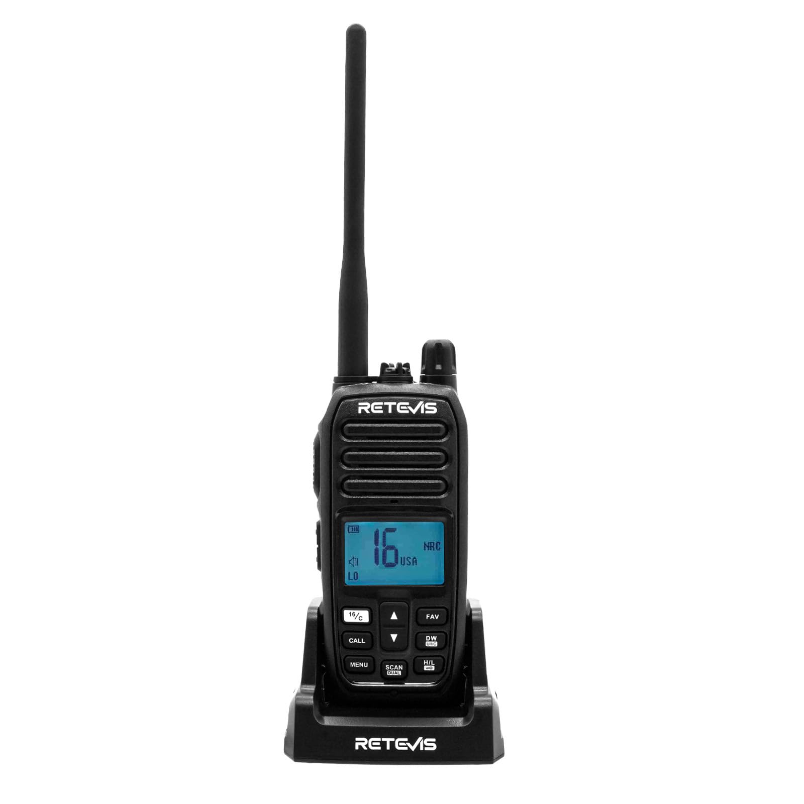 Retevis RM21 5W Marine Radio VHF IP67 Floating, Noise Cut for Boat (1 Pack) | Co