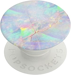 PopSockets PopGrip - Retractable Base and Grip for Smartphones and Tablets with Interchangeable Top - Opal