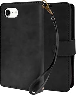Sizkawil iPhone 16e Notebook Type Case Cover Grace Case Pack of 1 Rich Black