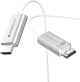 Fiber Optic HDMI 2.1 Cable (50 Feet) Active Optical HDMI 2.1 Cable, Compatible with Projector, Game Console, PC, TV, Monitor, etc