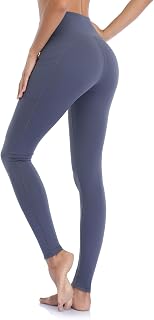 Women's Leggings with Pockets High Waist Sports Leggings for Pilates, Fitness, Running, Opaque Yoga Trousers