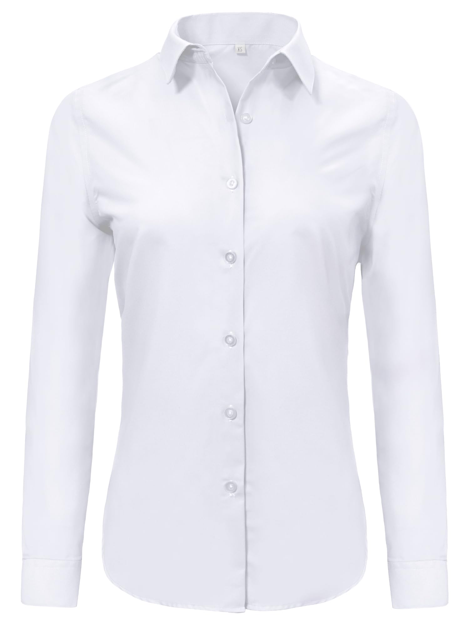 Ruisin Women's Soft Wrinkle Resistant Modal Short Sleeve Button Down Shirt