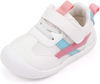 MK MATT KEELY Baby Boys Girls First Walking Shoes Toddler Anti-Slip Soft PU Leather Prewalker Sneakers