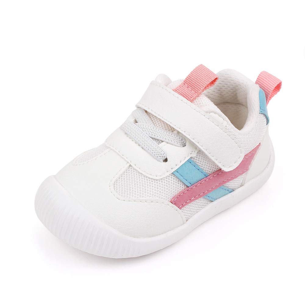 MK MATT KEELY Baby Boys Girls First Walking Shoes Toddler Anti-Slip Soft PU Leat