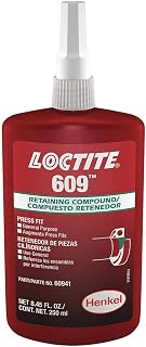 Loctite HL135513 609 Medium Strength Retaining Compound, 250 mL Bottle, Green