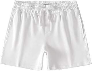NIMENJOJA Mens 5.5" Athletic Gym Shorts Cotton Zipper Pocket Sweat Shorts