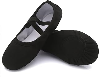 Uniuni Split Leather Sole Ballet Flats for Kids and Adults (We recommend buying a larger size)