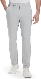 Hiwise Men's Golf Pants Stretch Dress Pants 30"/32"/34" Comfy Lightweight Casual Trousers Quick Dry Travel Pants with Pockets