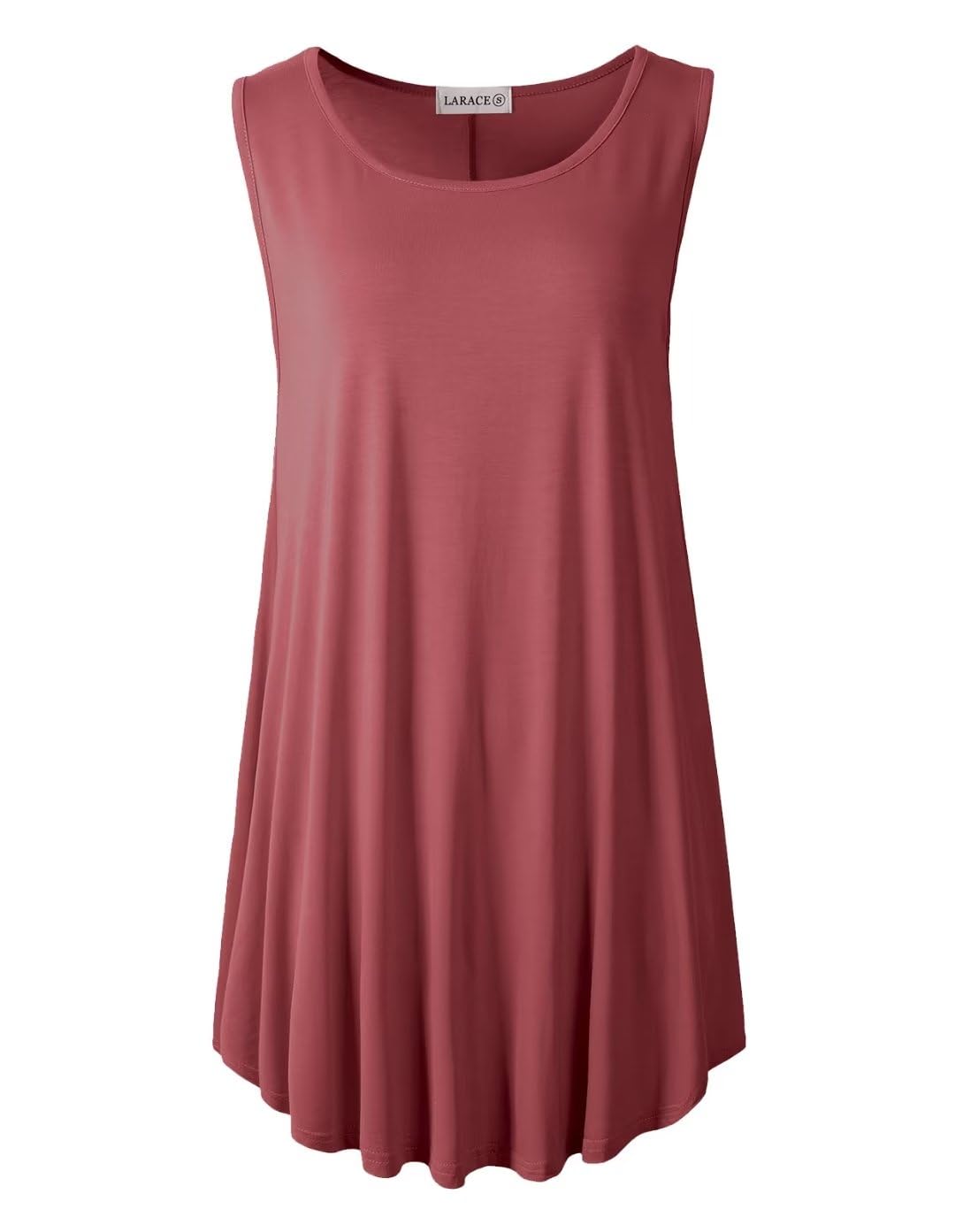 LARACE Plus Size Tank Tops for Women Sleeveless Summer Tunic Flowy Shirts