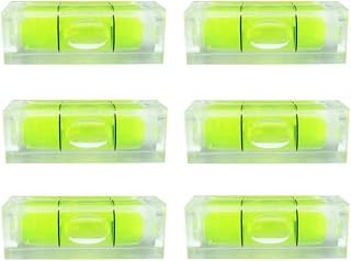 SIZIKJXGHWYI 6Pcs Small Bubble Levels 10x10x29mm Mini Square Spirit Level Measuring Layout Tools