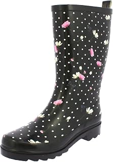 Beck Women's Flower Rain Wellington Boots