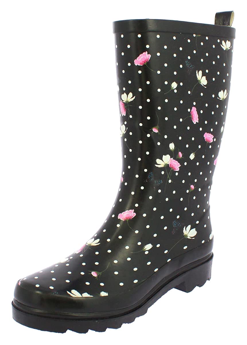 Beck Women's Flower Rain Wellington Boots