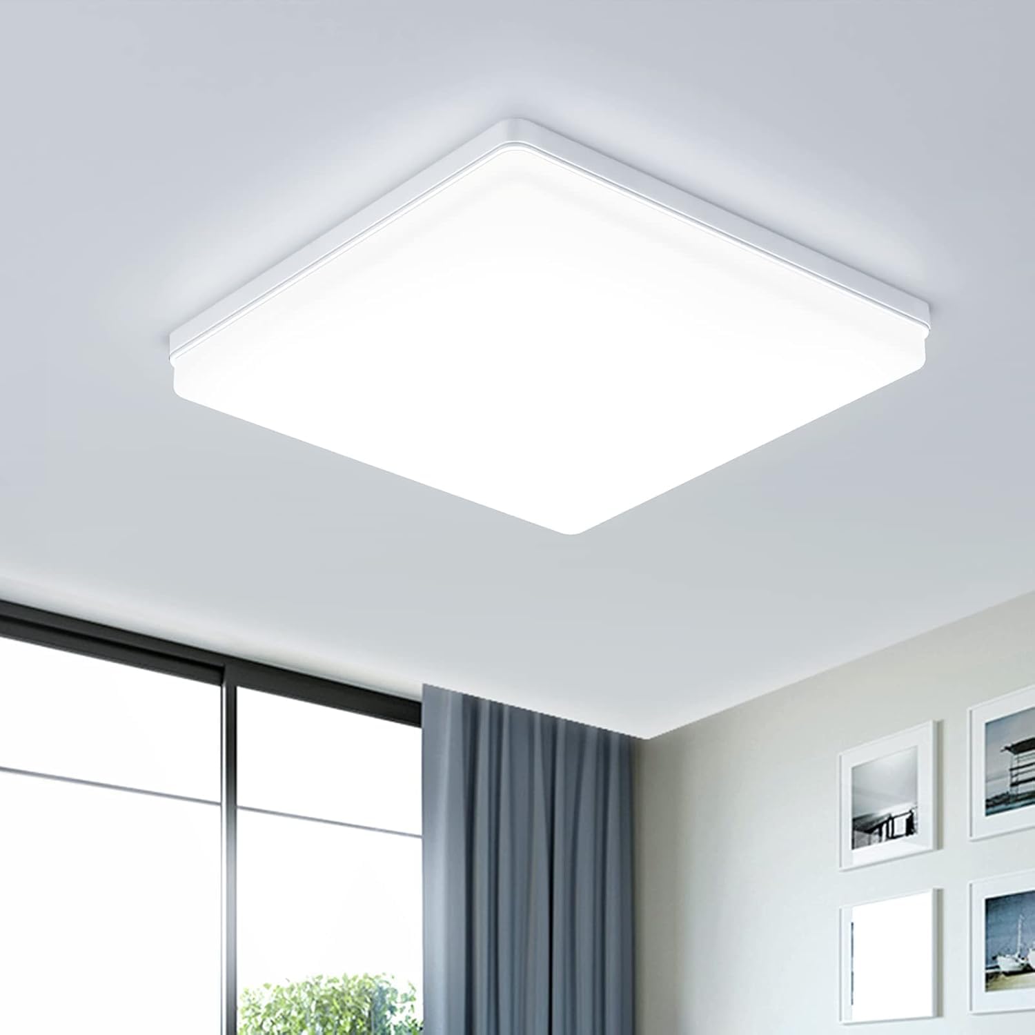 EASY EAGLE LED Ceiling Light 48 W, 4800 LM 6500 K Super Bright Square LED Ceilin