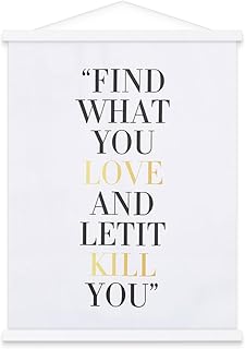Benjia Magnetic Poster Rail, A3 Magnetic Poster Frame, Wooden Poster Rail, Poster Hanger for Prints and Artwork, (30 x 40 cm, White)