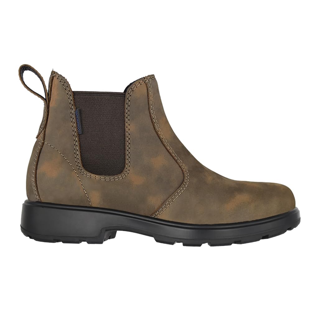 Comfy Moda Women's Waterproof Leather Chelsea Ankle Boots w/Rubber Outsole
