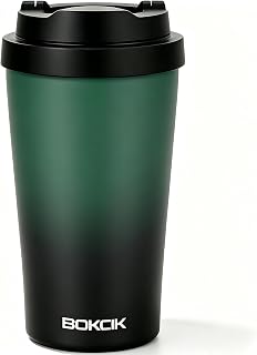 316 Sainless Steel Insulated Coffee Travel Mug 400ml with Push Button Lid