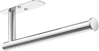 HUFEEOH 12.5 Inch Polished Silver Paper Towel Holder with Adhesive/Screw