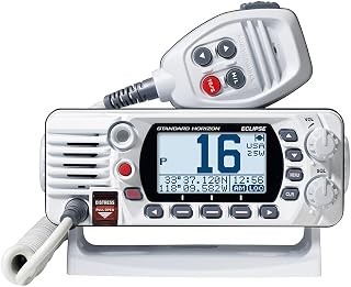Standard Horizon GX1410GW Eclipse Series 25W Fixed Mount VHF & GPS, White