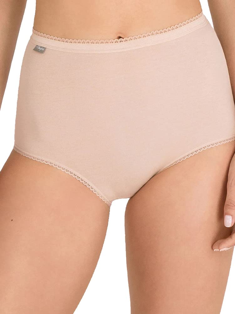 Playtex Pack of high panties comfortable stretch cotton; invisible and feminine 