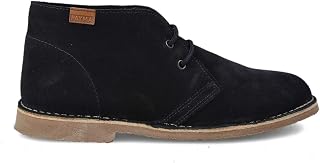 Desert Safari Boots in Leather for Men and Women. Made in Spain. Chukka Shoe in Split Leather Sport. Closure with Laces. Rubber Sole