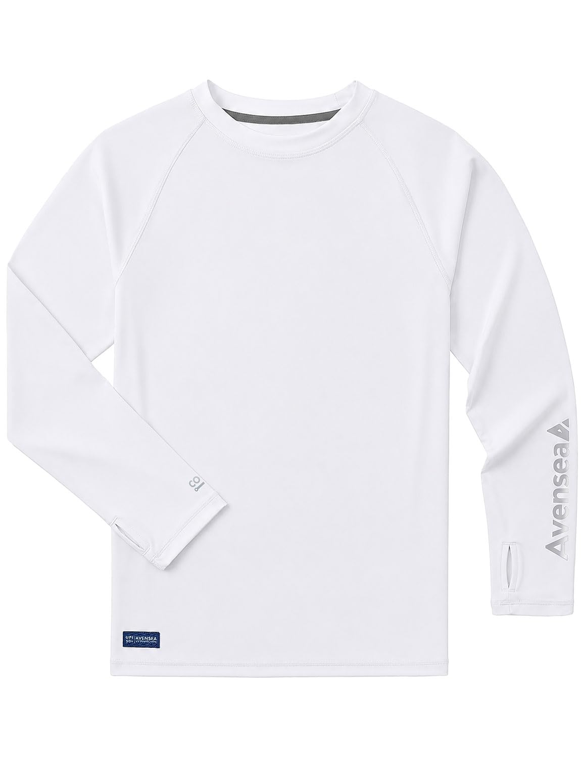 Boys UPF 50+ Rash Guard, Long Sleeve Cooling Swim Shirt for Kids