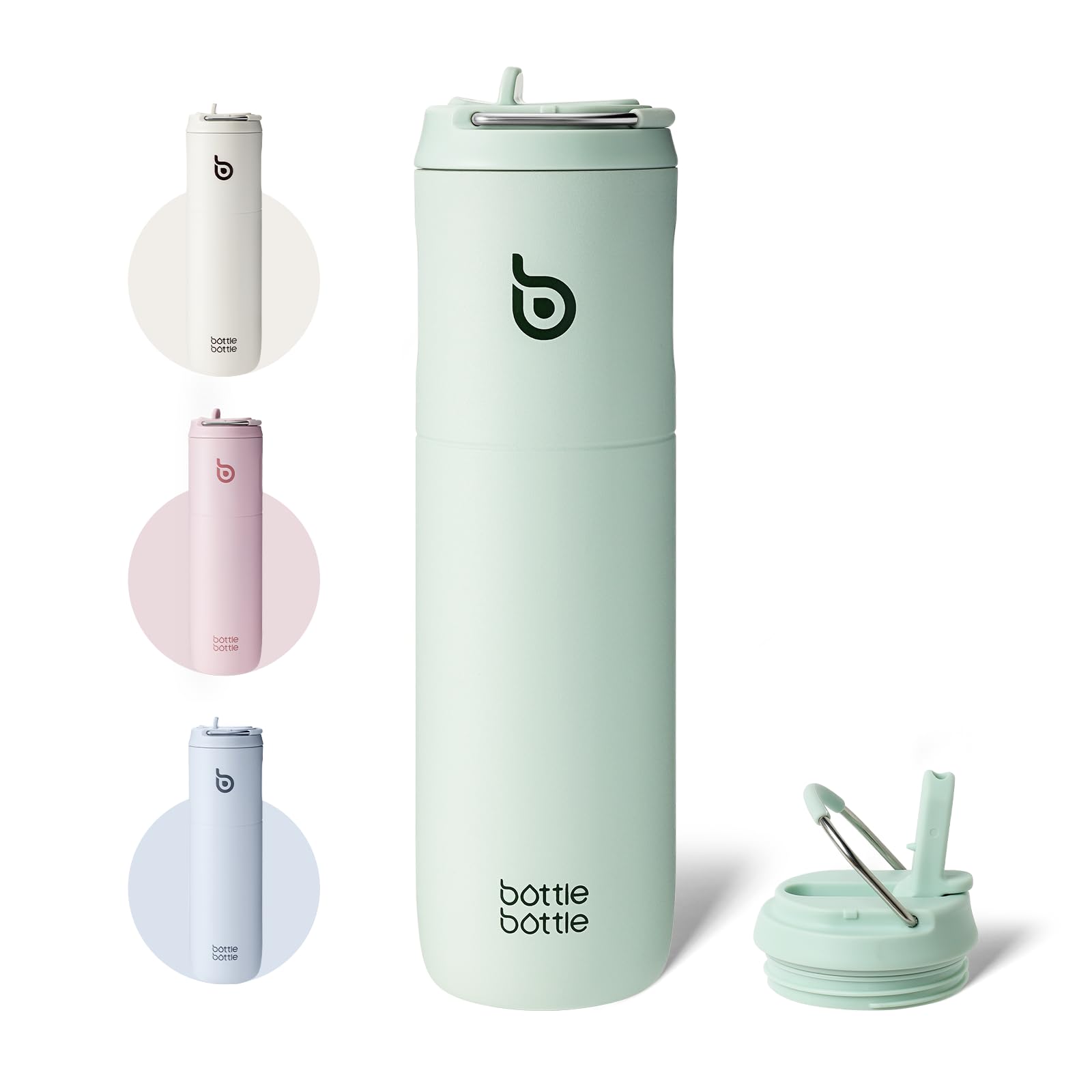 BOTTLE BOTTLE Stainless Steel Water Bottle with Straw Sports with Handle | Orcha