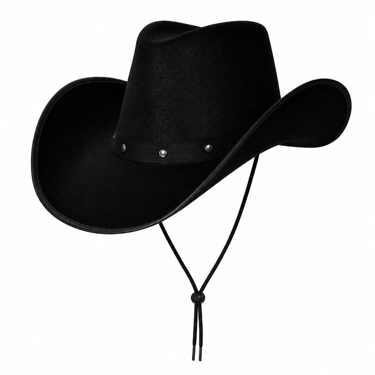 Wicked Costumes Black Cowboy Hat for Men & Women – Western Texas Fancy Dress Hat