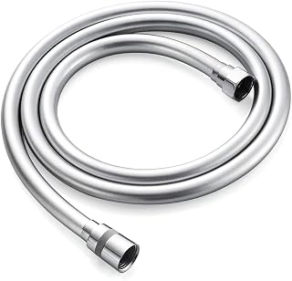 GRIFEMA Shower Hose 2 m, PVC Anti-Twist Shower Hose, Silver