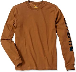 Carhartt Herren Signature Sleeve Logo Langarm T-Shirt T-Shirt (1er Pack)