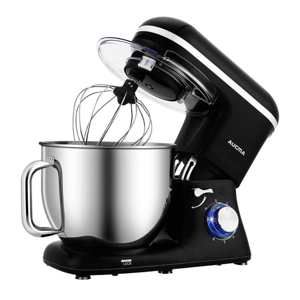 Aucma Stand Mixer, Large Food Mixer with 7L Bowl for Family Baking, 1400W