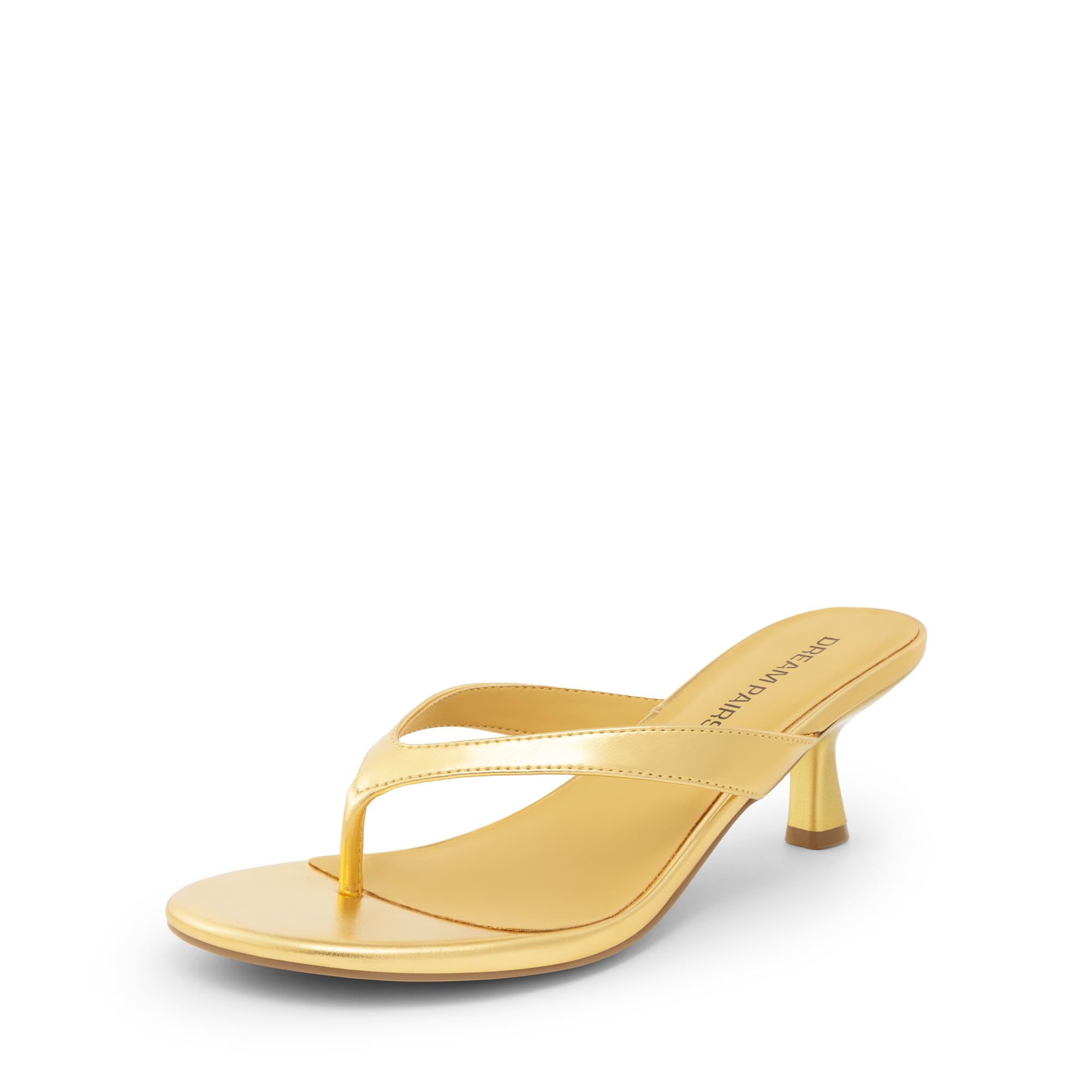 DREAM PAIRS Tongs à talon bas avec lanière, chaussures d'été élégantes à enfiler