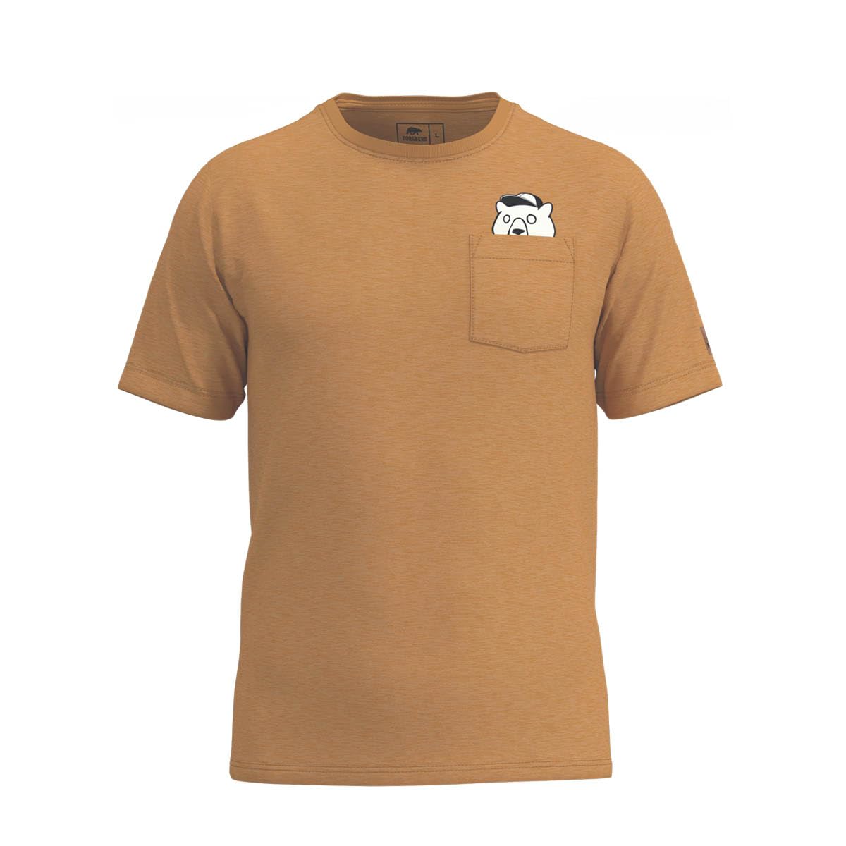 FORSBERG COOLSON Cool Bear Chest Pocket Crew Neck T-Shirt Comfortable and Sturdy