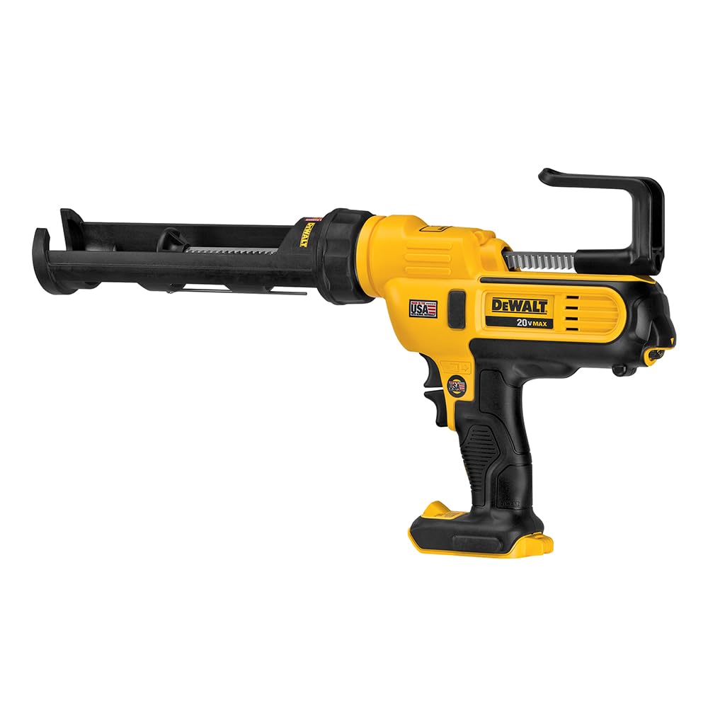 DEWALT 20V MAX Caulking Gun, Cordless, 10oz, Variable Speed Trigger, Interchange