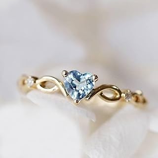 Delicati anelli a forma di cuore con zirconia cubica per donne, squisiti