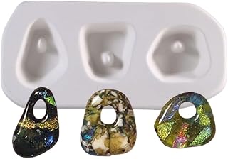 5.25"X 2.5" Deep 1.25" Organic Drops Mold Glass Fusing, Finish: 1.5"X 1.25"