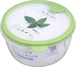 岩崎 保存容器 エアキーパー どんぶり グリーン 900ml A-038 SG