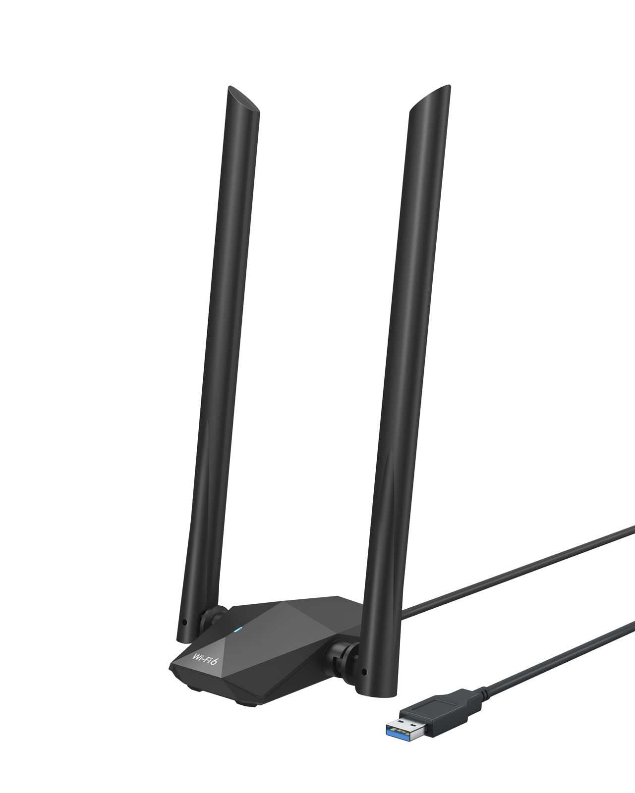 BrosTrend USB WiFi 6 Dongle Long Range 1800Mbps, 2x High Gain WiFi Antennas