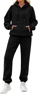 HEEKPEK Womens 2 Piece Sweatsuit Lounge Sets Outfits Track Suits Hoodies Sweatshirt Sweatpants Joggers Matching Set 2025 Fall
