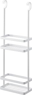 Yamazaki 8460 Hanging Dispenser Stand, 2 Tiers, White, W 7.6 x D 3.9 x H 23.4 inches (19.3 x 10 x 59.5 cm), Tower, Shower Rack, Bathroom Rack