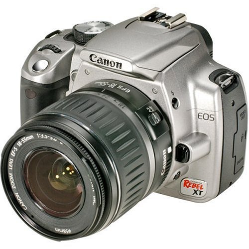 Canon Digital Rebel XT DSLR Camera with EF-S 18-55mm f/3.5-5.6 Lens (Silver-OLD 