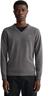Gant Men's V-Neck Classic Cotton Sweater (Pack of 1)