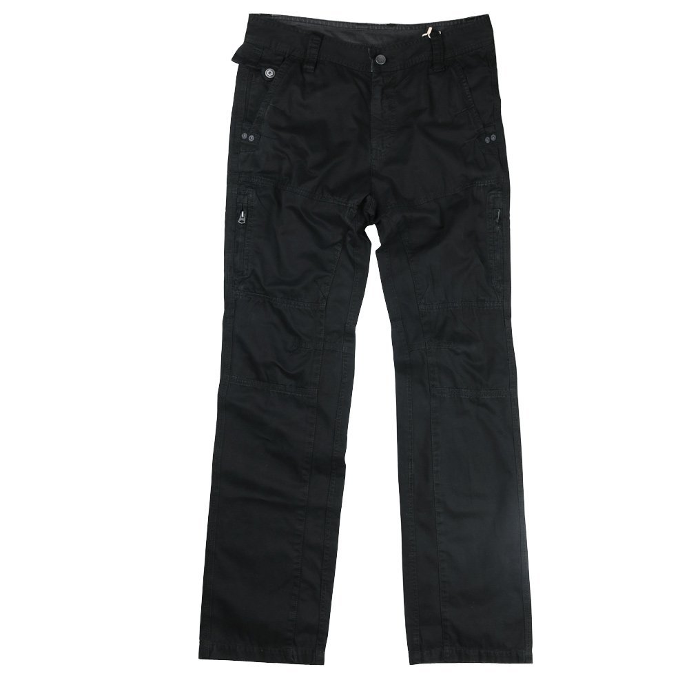 Ochenta Mens Casual Cargo Work Pants Cotton Pants with 8 Pockets (No Belt)