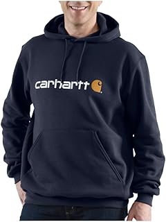 Carhartt Signature Logo Midweight Sweatshirt New Navy