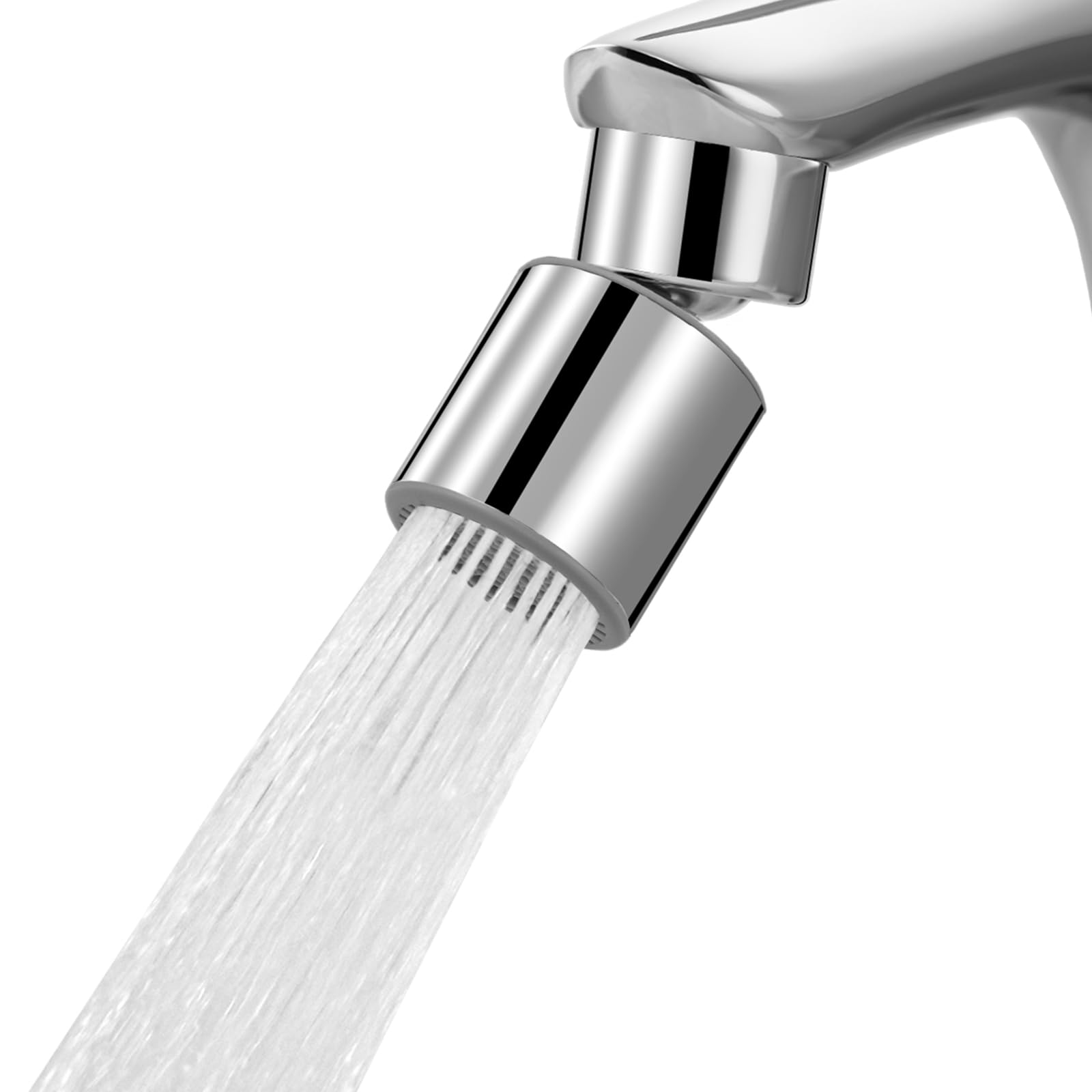 Hibbent NSF/ANSI/CAN 61 & cUPC Certified Faucet Aerator, Chrome | 360° Twist Kit