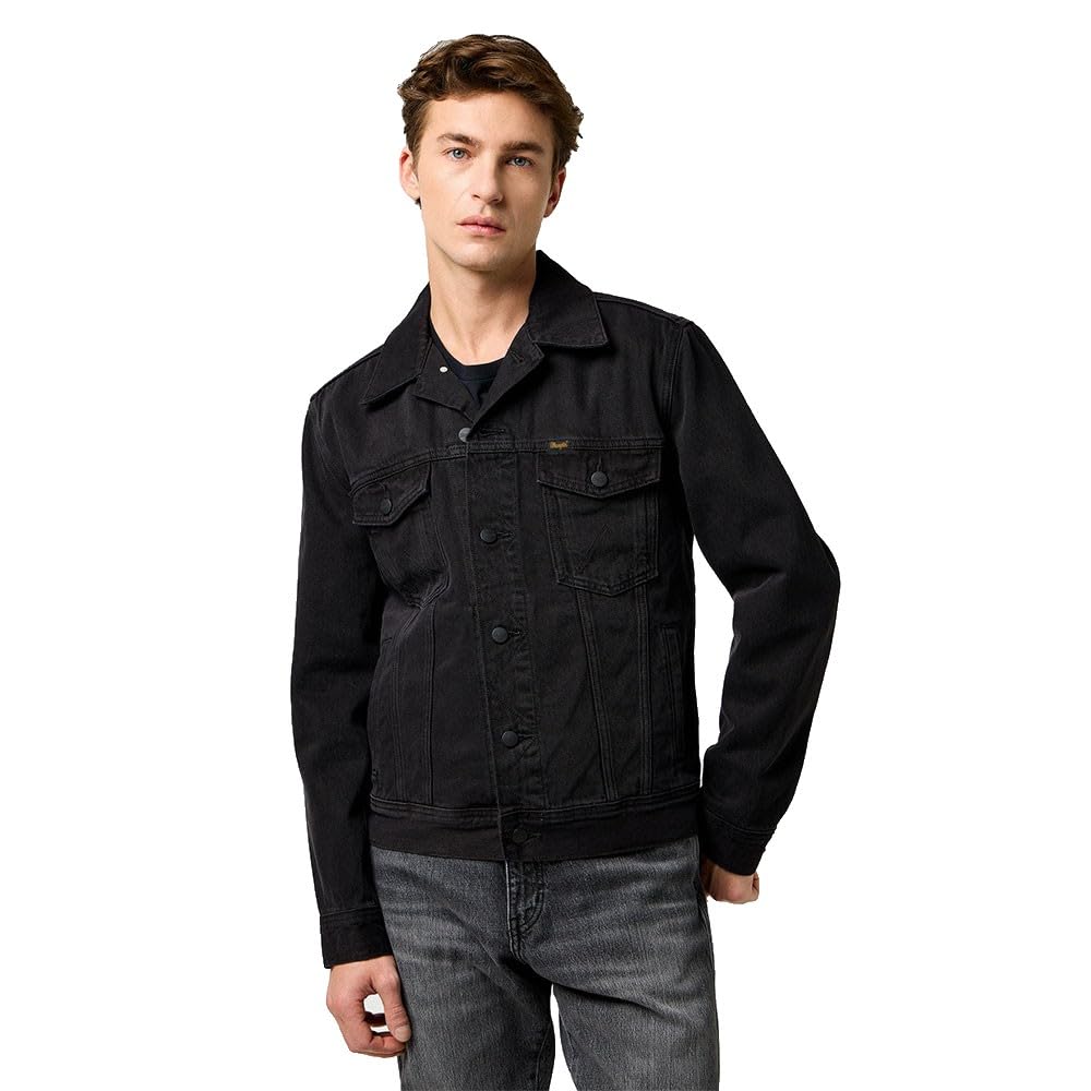 WRANGLER - Men's Jacket - Casual Cut - Classic Jacket - Mid Stone