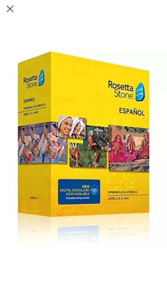 Rosetta Stone Spanish (Latin America) Espanol Version 4 Level 1-5 Set Latest Ver