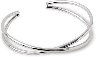 SINGULARU - Cross bracelet - 18Kt gold plated steel or steel bracelet - One size - Women's jewellery - Various finishes