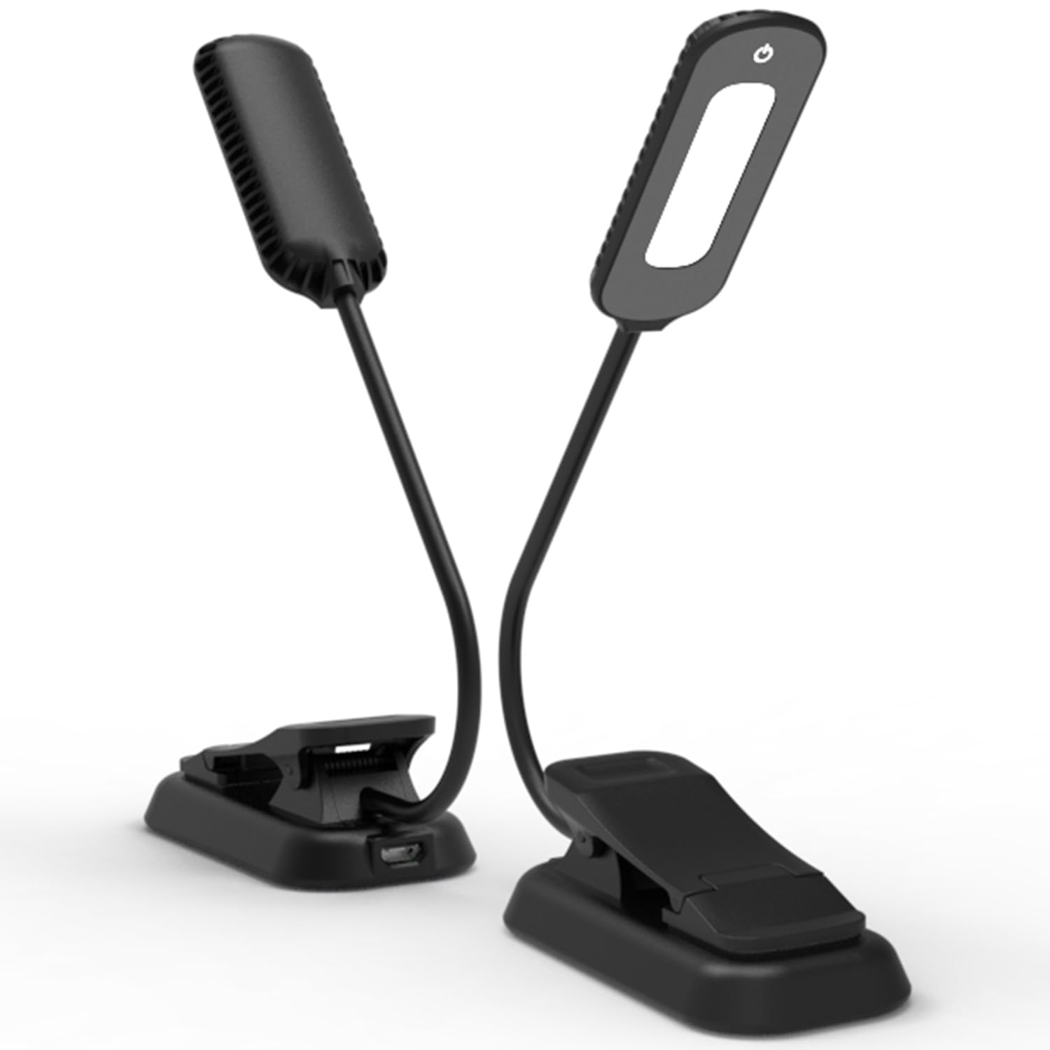 MAPTAY Book Light, 12 LED USB Rechargeable Reading Lamp with 3-Level Brightness 