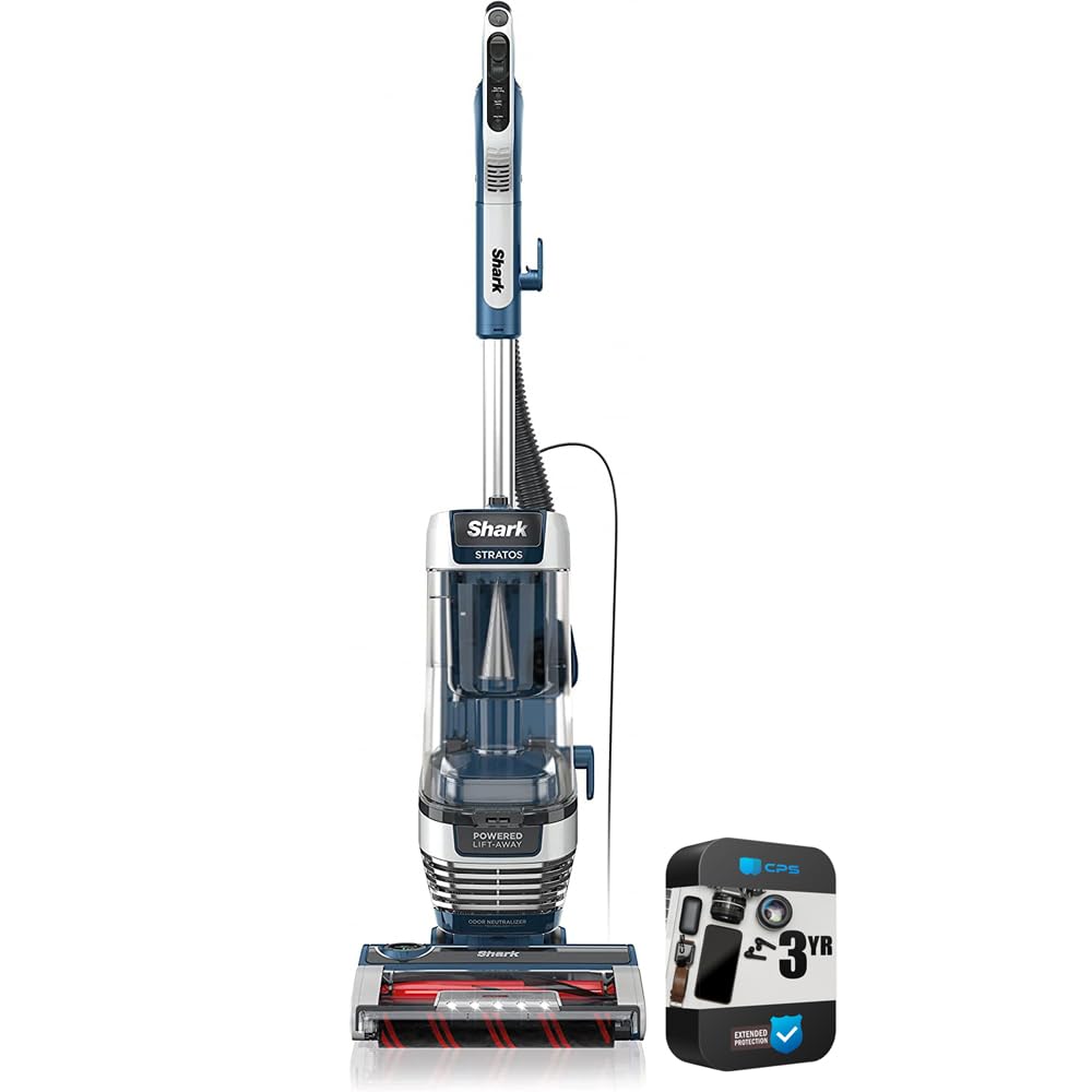 Shark AZ3002 Stratos Upright Vacuum w/TruePet Upgrade Bundle with 3 YR CPS Enhan