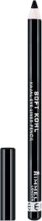 Rimmel Soft Kohl Kajal Professional Eyeliner Pencil, Intense Long-Lasting Colour, Up to 12 Hours Wear, Smudge Proof, 1.2 grams, Jet Black